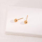Natural rice-grain pearl earrings