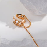 Pure silver pearl ear clip