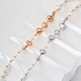 Natural pearl heart-shaped necklace