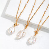 Unique Baroque Pearl Long Necklace