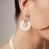 Baroque Pearl Shell Jewelry Set - Necklace & Earrings (Gold-Tone 925 Silver)