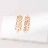 Minimalist Drop Earrings - Gold-Tone 925 Silver