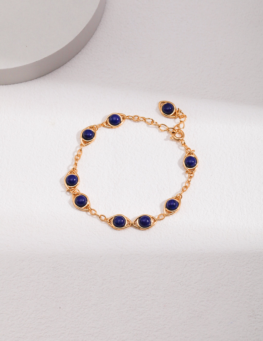 Horus Eye Adjustable Bracelets - 925 Silver (Tiger Eye & Lapis Lazuli)
