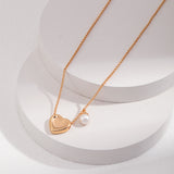 Reversible Pearl Love Set - 925 Silver (Gold/Silver Tone)
