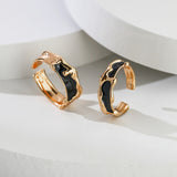Black glazed ring