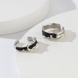 Black glazed ring