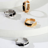 Black glazed ring