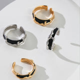 Black glazed ring