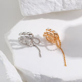 Pure silver pearl ear clip