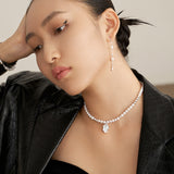 Mirror Lake Collection: Sterling Silver & Pearl Necklace