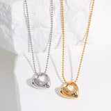 Adjustable 925 Silver Heart Necklace