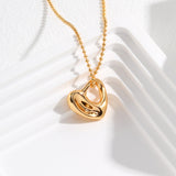 Adjustable 925 Silver Heart Necklace
