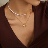 Adjustable 925 Silver Heart Necklace