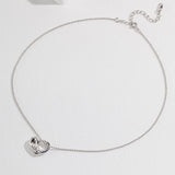 Adjustable 925 Silver Heart Necklace