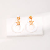Baroque Pearl Shell Jewelry Set - Necklace & Earrings (Gold-Tone 925 Silver)