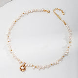 Adjustable Camellia Pearl Necklace - Gold-Tone 925 Silver