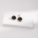 Adjustable Black Onyx Necklace - 925 Silver (Silver/Gold-Tone)
