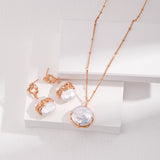 Baroque Pearl Jewelry Set- 925 Silver