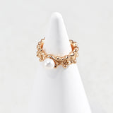 Wave Pearl Jewelry Set - 925 Silver (Silver/Gold-Tone)
