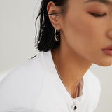 Dual Stone Adjustable Necklace - 925 Silver