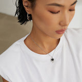 Dual Stone Adjustable Necklace - 925 Silver