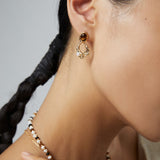 Adjustable Tiger Eye Bracelet & Necklace Set - Vintage Gold Tone