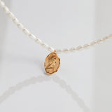 Vintage Gold Adjustable Rice Pearl Choker - Minimalist Luxury