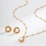 925 Silver Pearl Earrings - Gold/Silver-Tone (9mm Pearl)