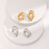 Asymmetric Pearl Earrings & Adjustable Necklace Set - 925 Silver (Silver/Gold-Tone)