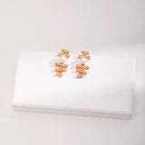 Adjustable Pearl Necklace & Stud Earrings Set - Gold-Tone 925 Silver