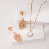 Middle Eastern Pearl Drop Earrings - Gold-Tone 925 Silver (5cm)