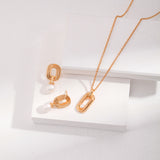 Möbius Pearl Earrings - 925 Silver (Silver/Gold-Tone)