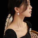 Baroque Pearl Statement Earrings - Gold-Tone 925 Silver