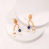 Romantic Baroque Pearl Earrings - Gold-Tone 925 Silver