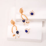 Romantic Baroque Pearl Earrings - Gold-Tone 925 Silver