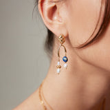 Romantic Baroque Pearl Earrings - Gold-Tone 925 Silver