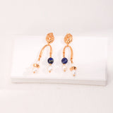Romantic Baroque Pearl Earrings - Gold-Tone 925 Silver