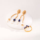Romantic Baroque Pearl Earrings - Gold-Tone 925 Silver