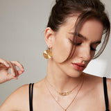 Minimalist Hoop Earrings - Gold-Tone 925 Silver