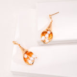 Spring Bud Pearl Earrings - Gold-Tone 925 Silver