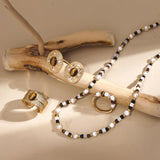 French Vintage Pearl Necklace - Gold-Tone 925 Silver