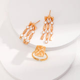 Minimalist Drop Earrings - Gold-Tone 925 Silver