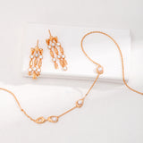 Minimalist Drop Earrings - Gold-Tone 925 Silver
