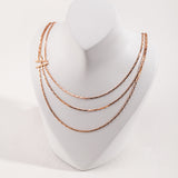 Adjustable 38+6cm Silver Chain - Silver/Gold-Tone