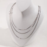 Adjustable 38+6cm Silver Chain - Silver/Gold-Tone