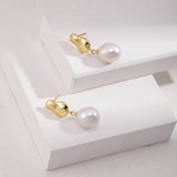 Unique Baroque Pearl Earrings - Gold-Tone 925 Silver
