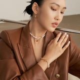 Classic Pearl Bracelet - Gold-Tone 925 Silver
