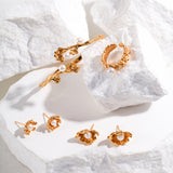Wave Pearl Adjustable Bracelet - 925 Sterling Silver (Silver Tone / Gold Tone)