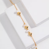 Adjustable Pearl Bracelet - 925 Sterling Silver (Vintage Gold Tone)
