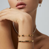 Horus Eye Adjustable Bracelets - 925 Silver (Tiger Eye & Lapis Lazuli)